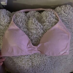 DFYNE Women's Pink Halter Bralette